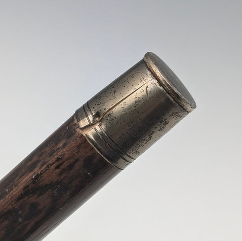 英国ヴィンテージ 紳士用ステッキ 樹脂製ダッグヘッドハンドル 91cm